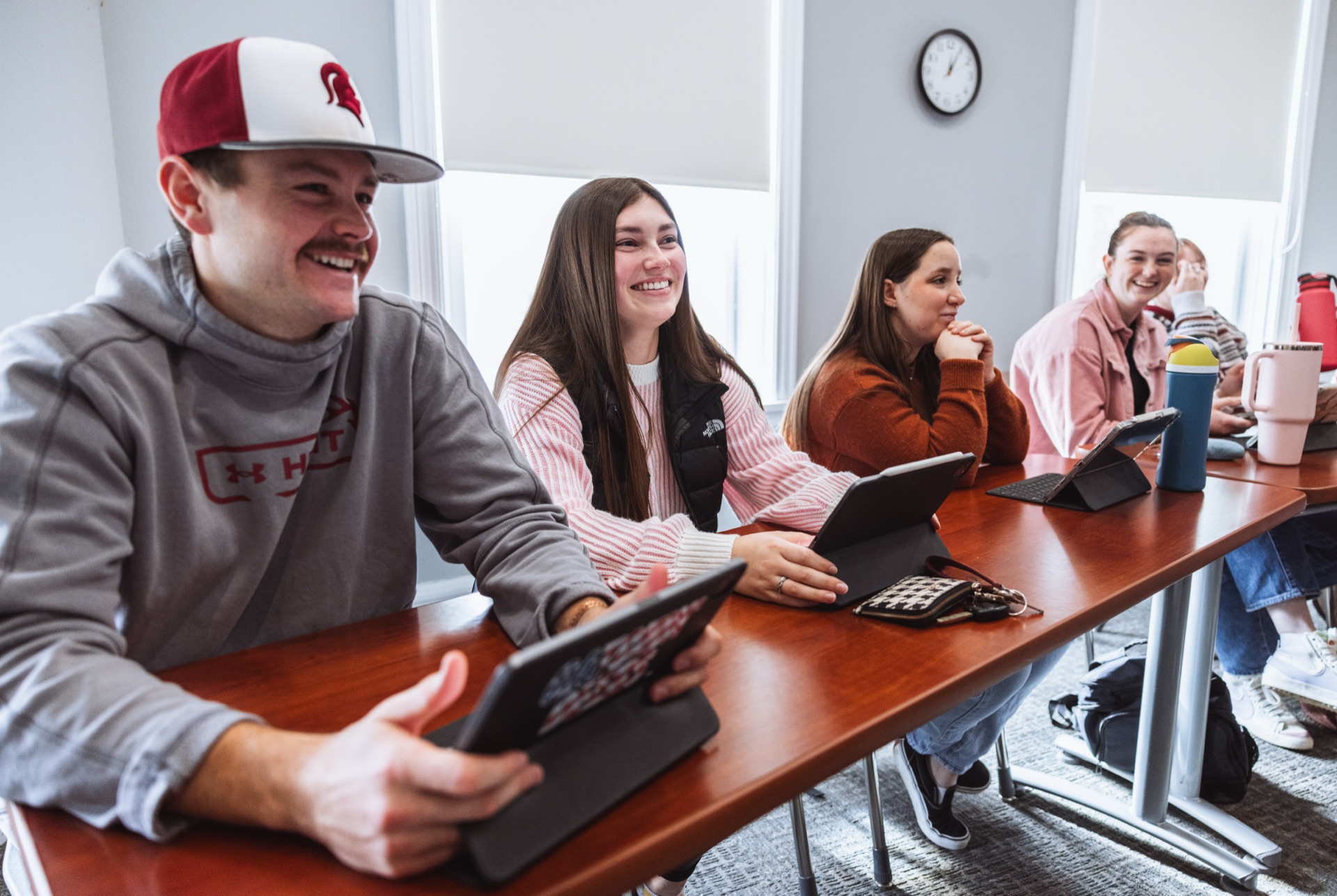 Students on the first day of classes at SVU